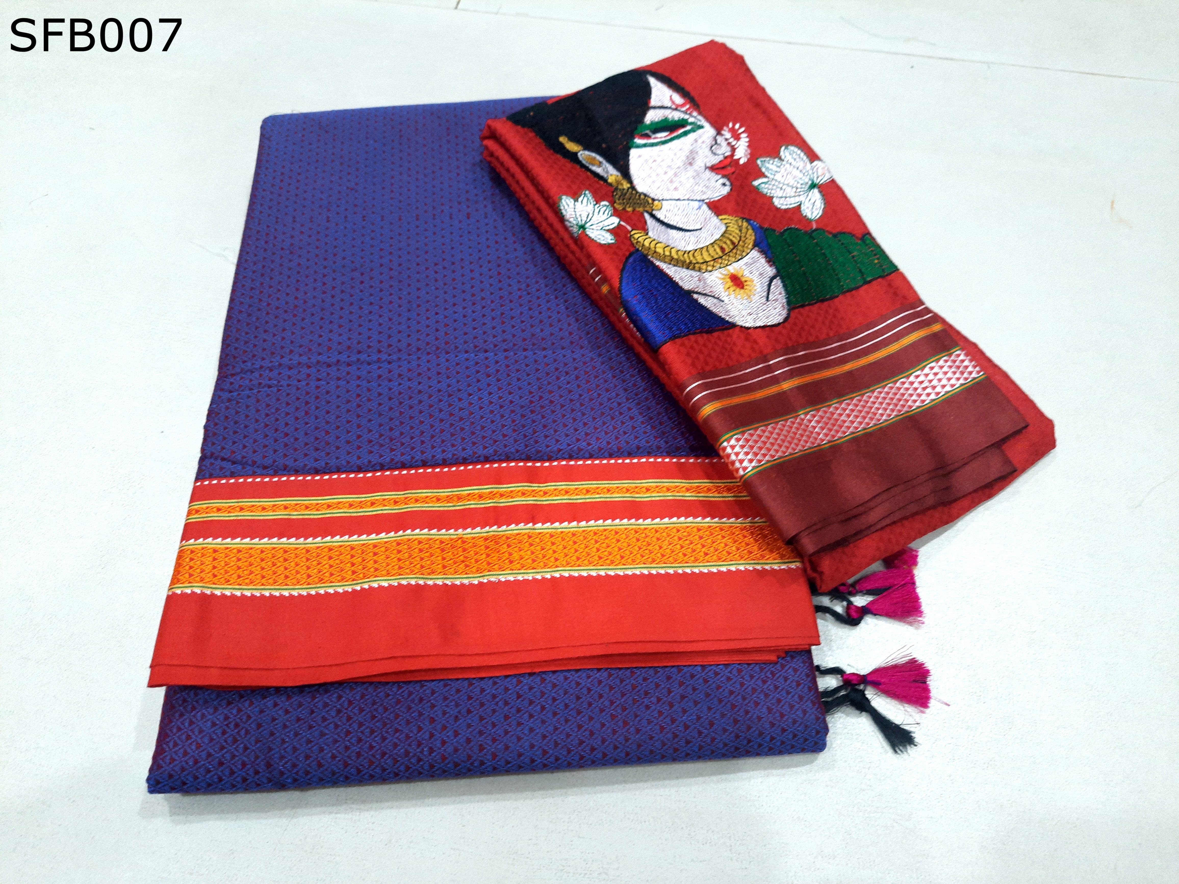Khun Lining Pallu With Womania Blouse