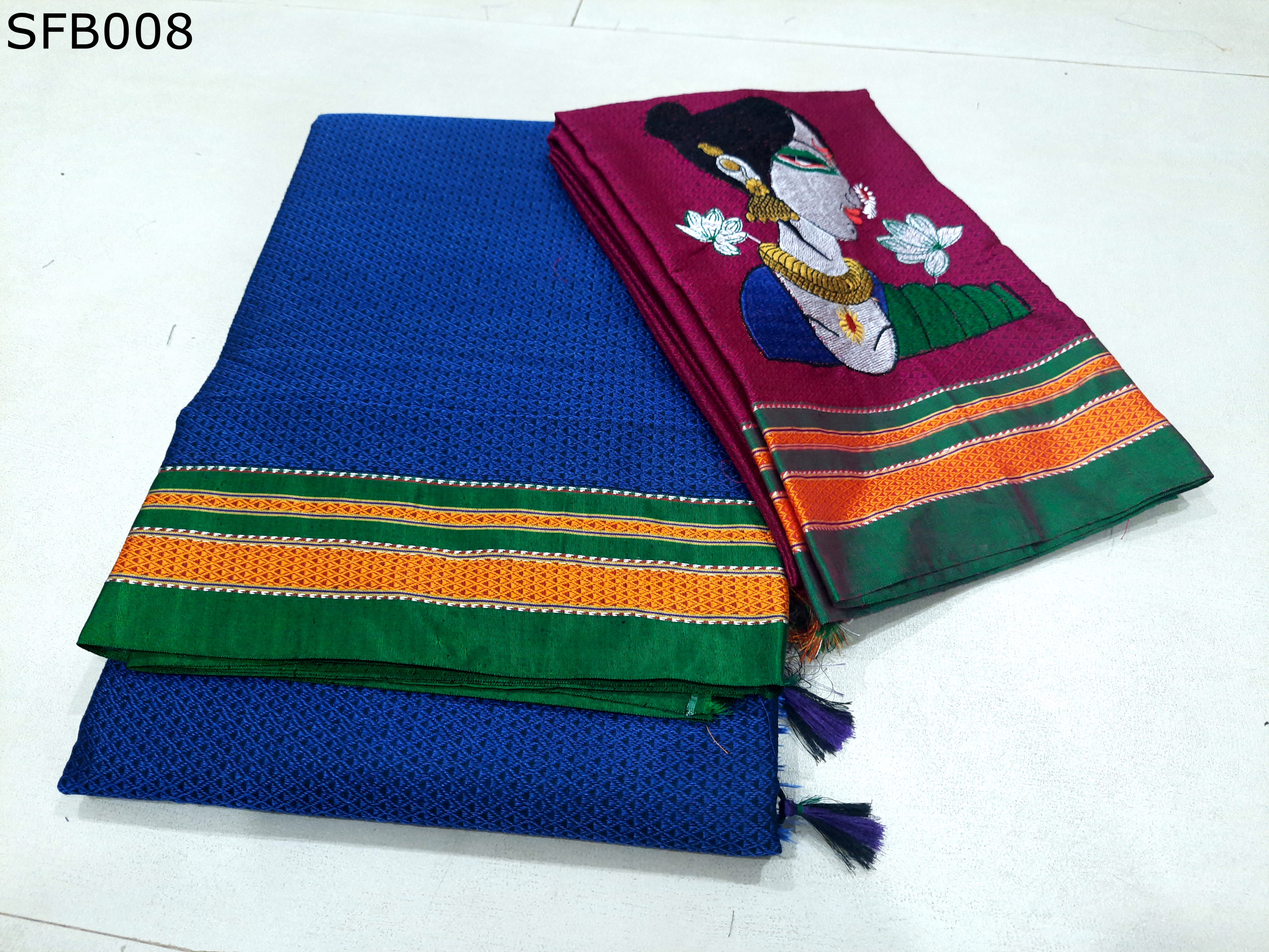 Khun Lining Pallu With Womania Blouse
