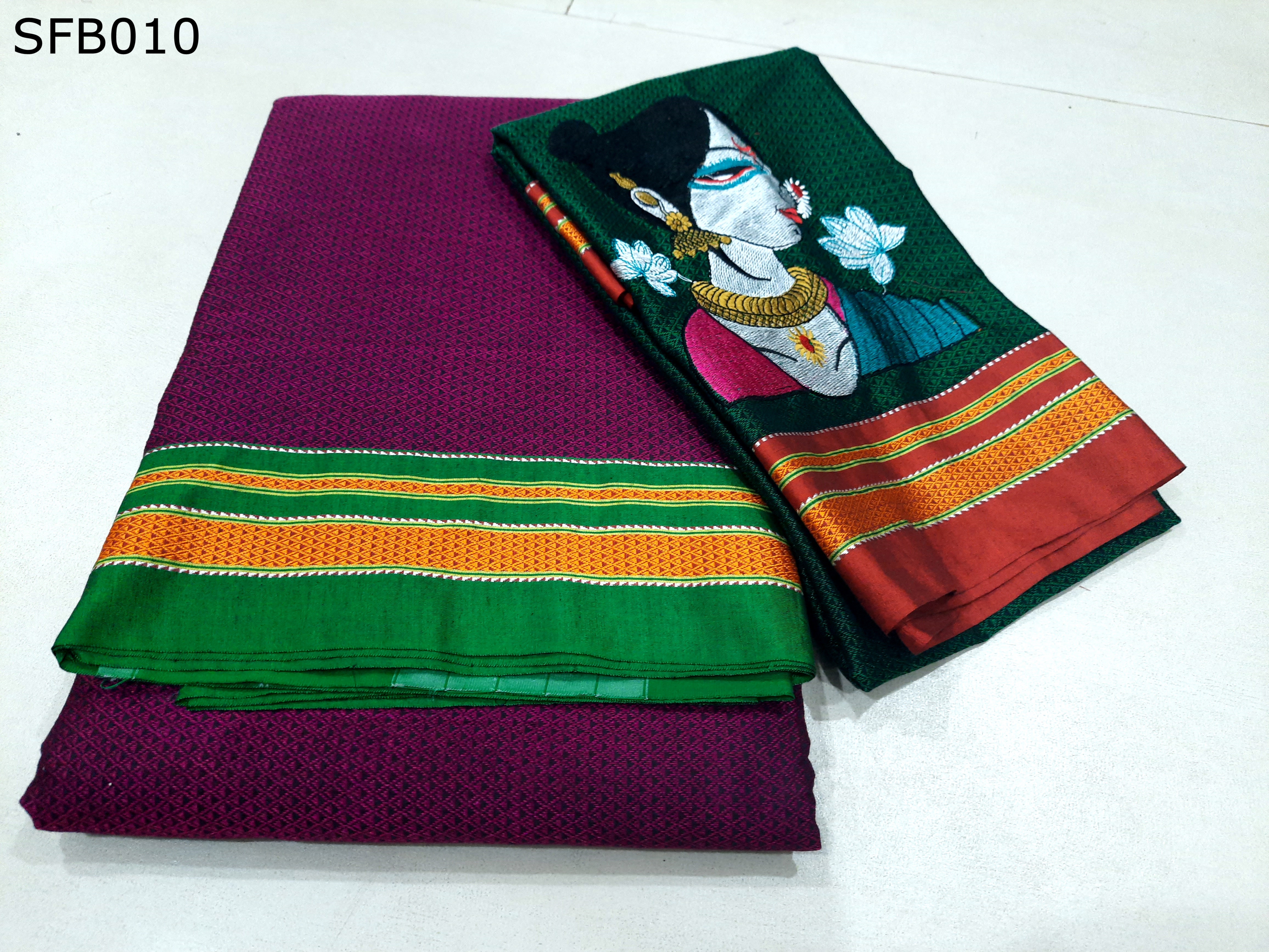 Khun Lining Pallu WIth Womania Blouse