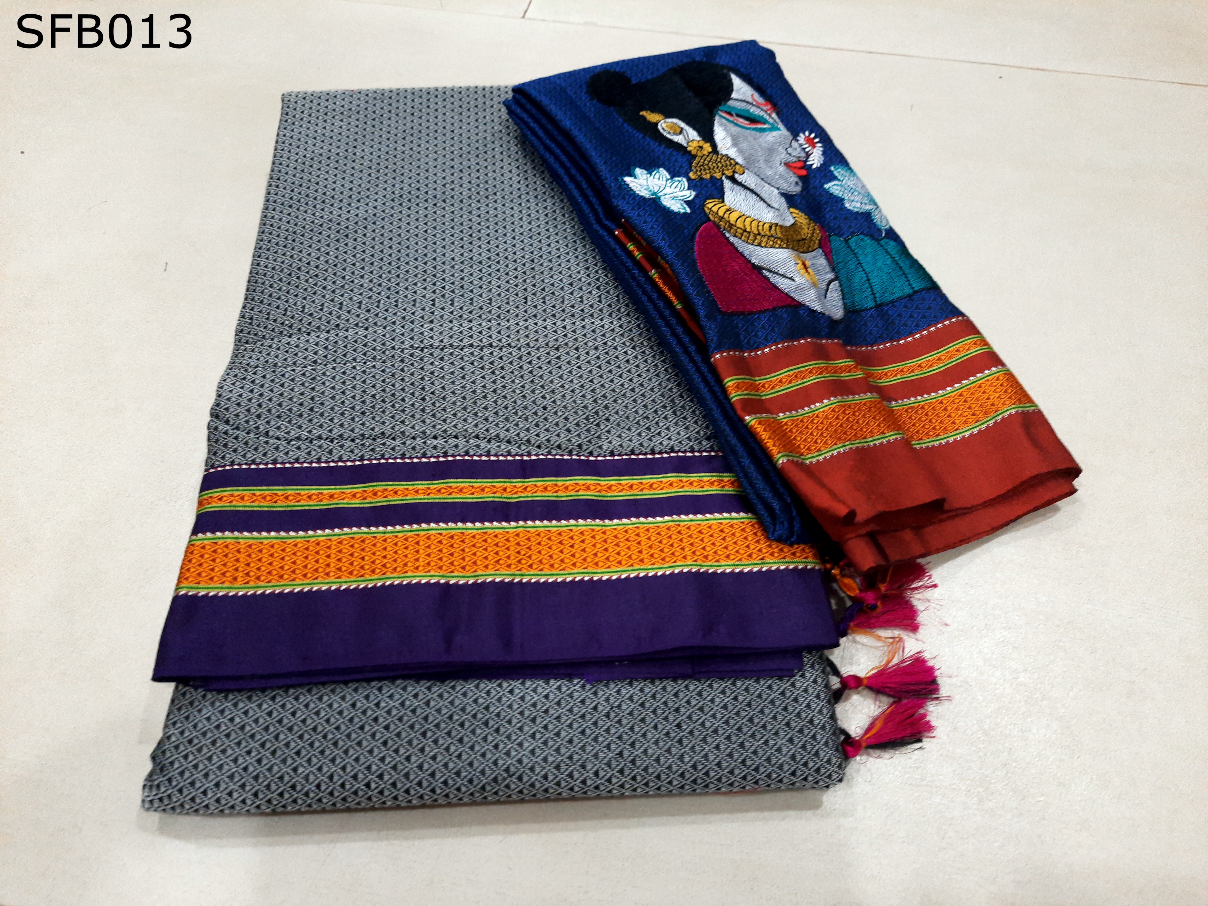 Khun Lining Pallu With Womania Blouse