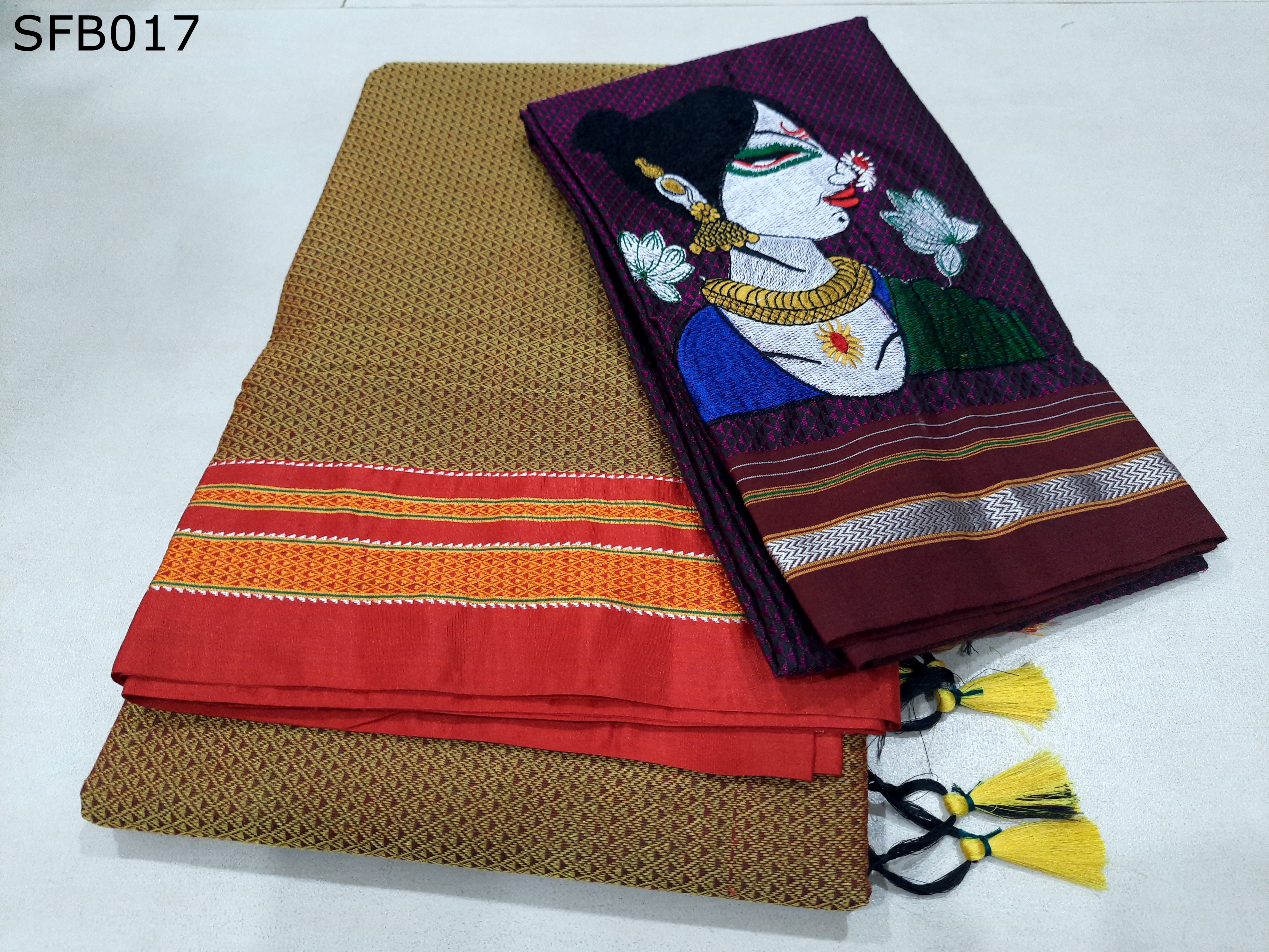 Khun Lining Pallu With Womania Blouse