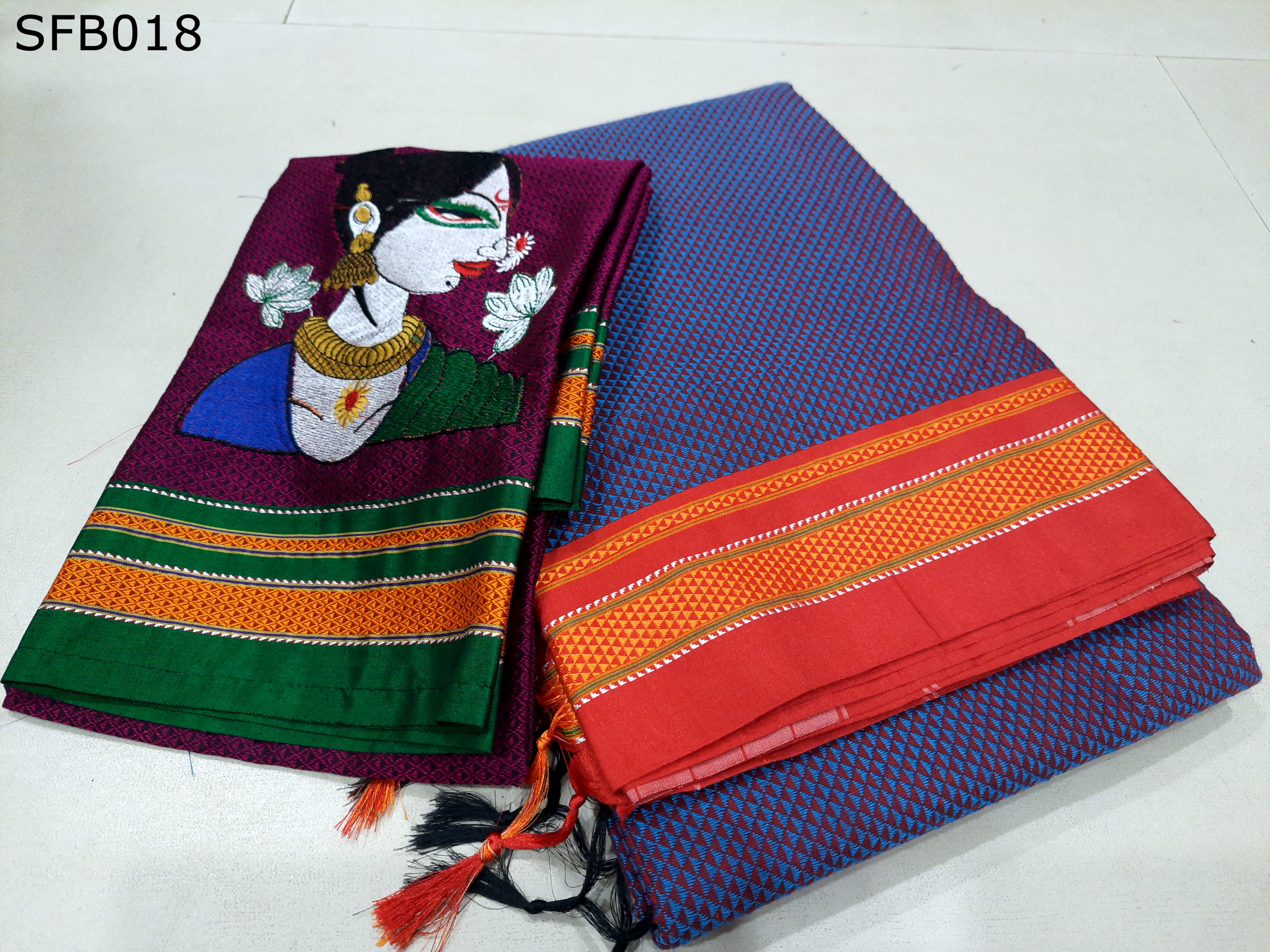 Khun Lining Pallu With Womania Blouse