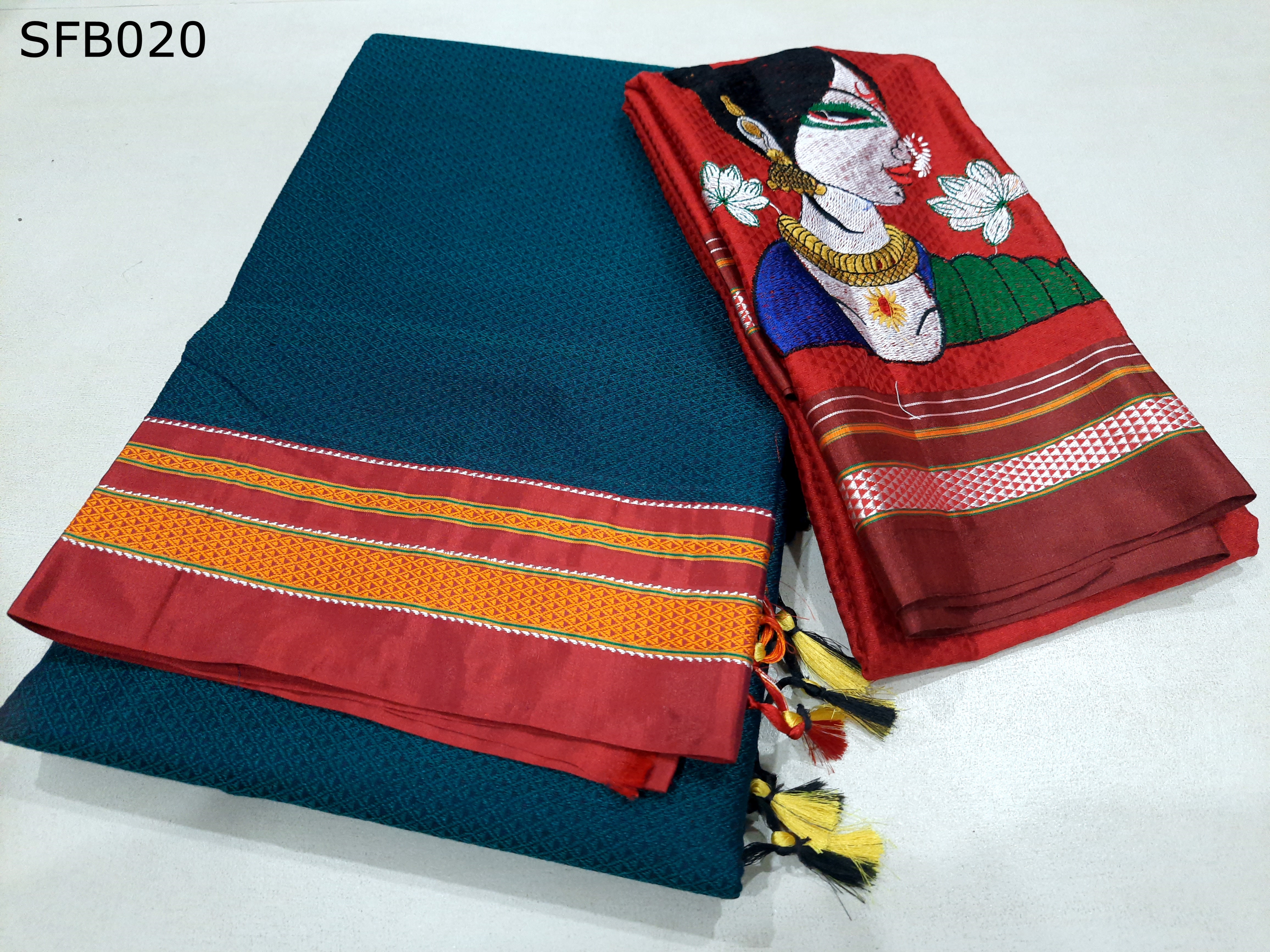 Khun Lining Pallu With Womania Blouse