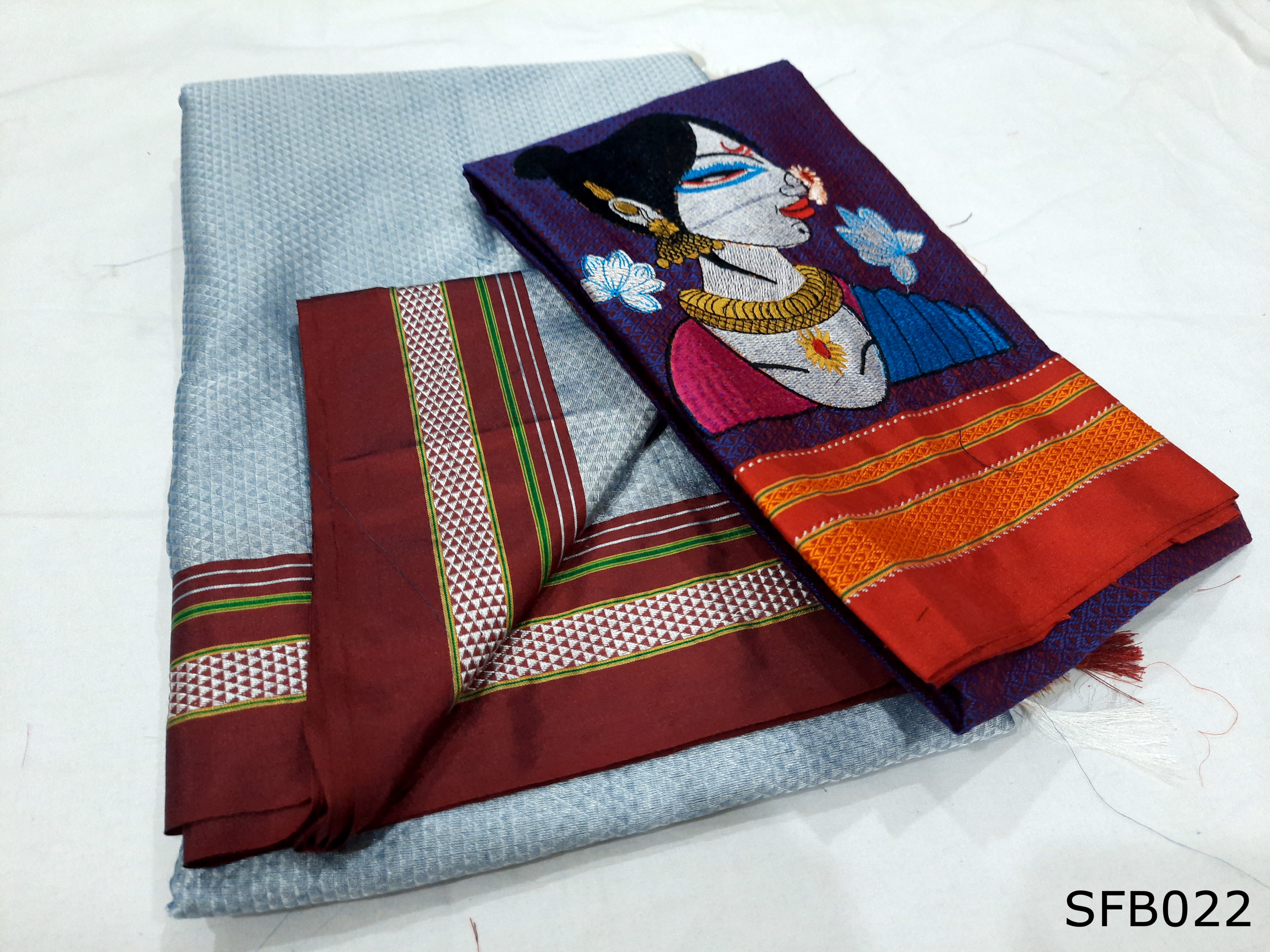 Khun Lining Pallu With Womania Blouse
