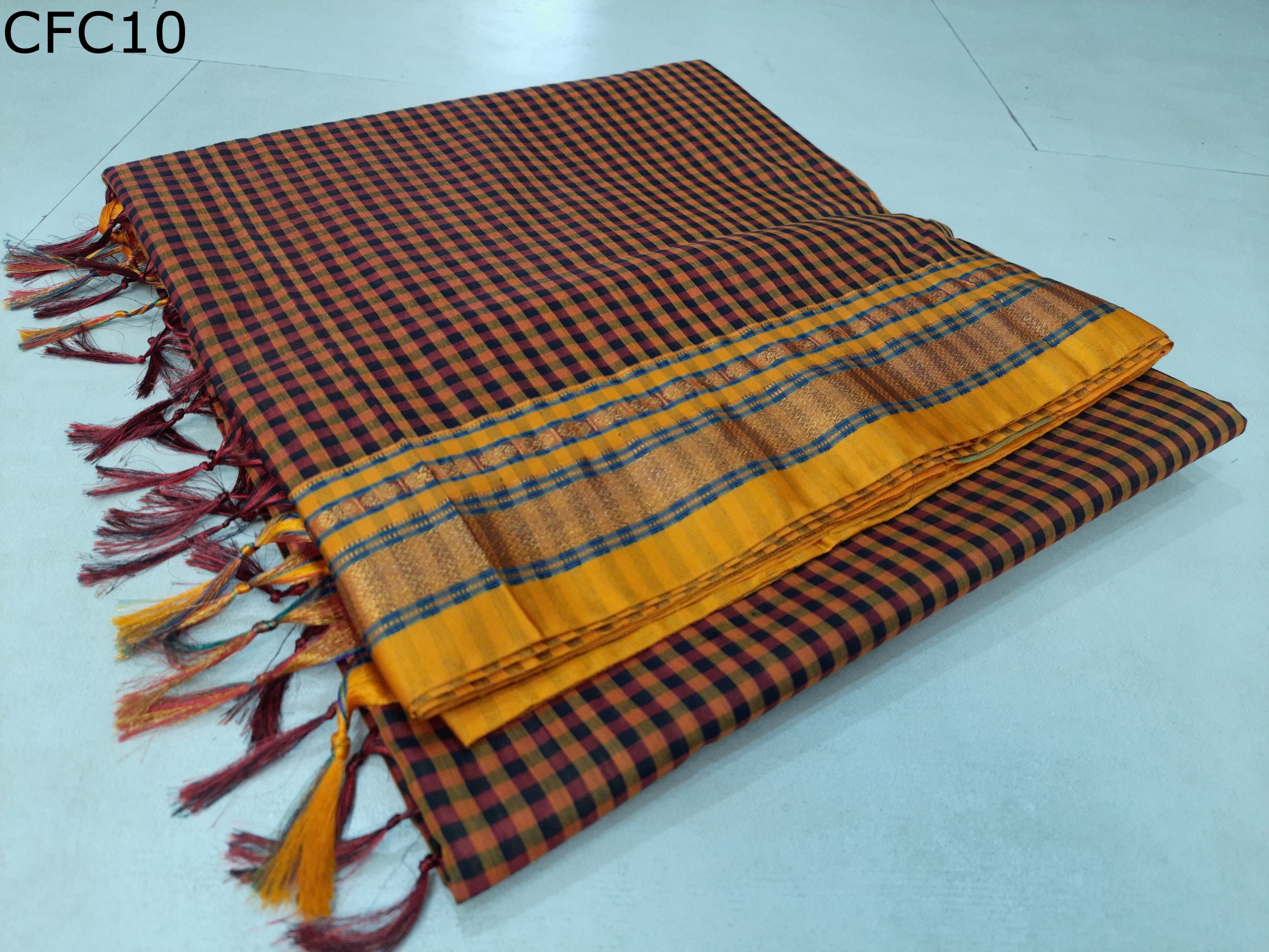 Cotton Silk Fras Checks 