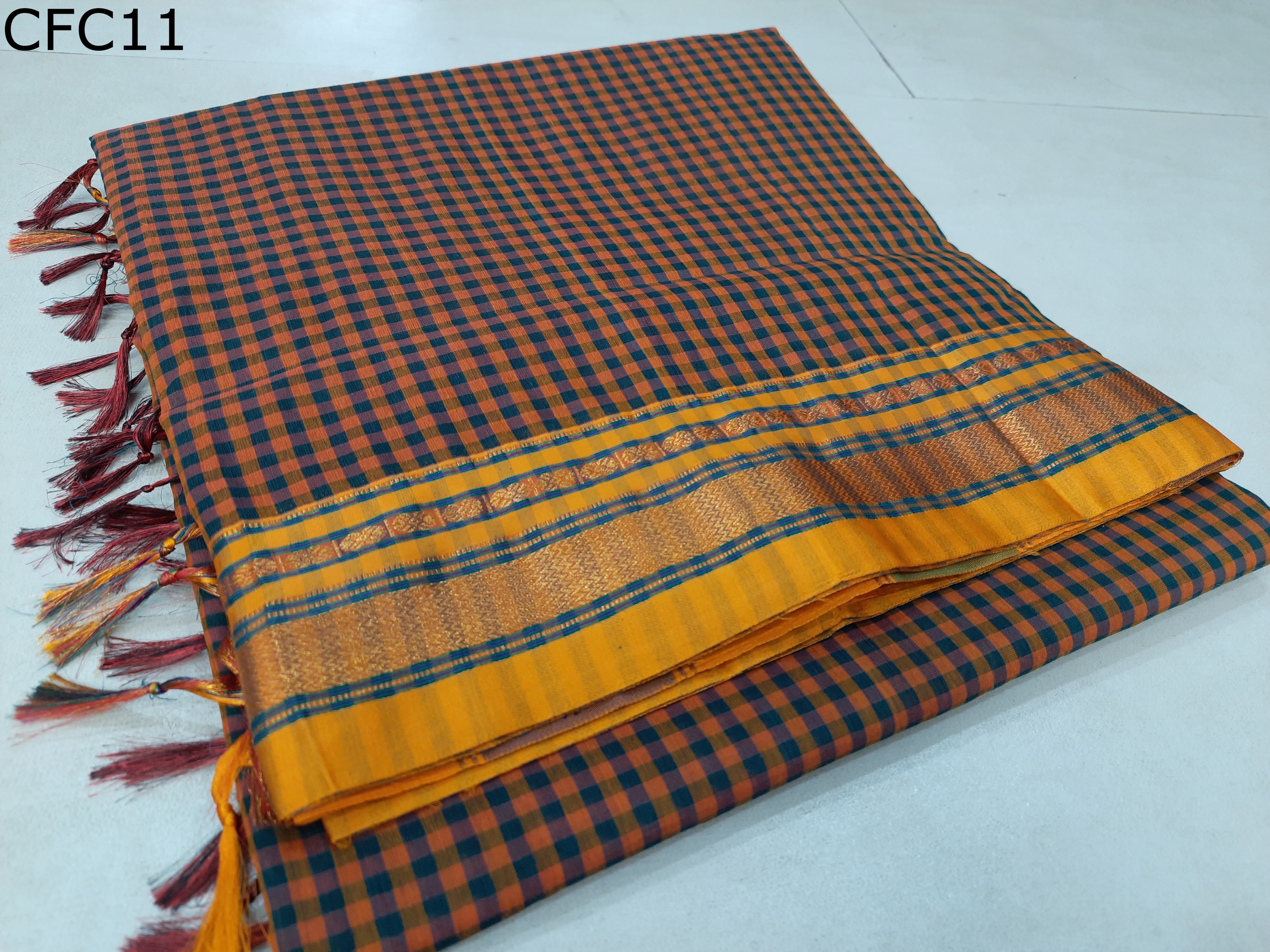 Cotton Silk Fras Checks 