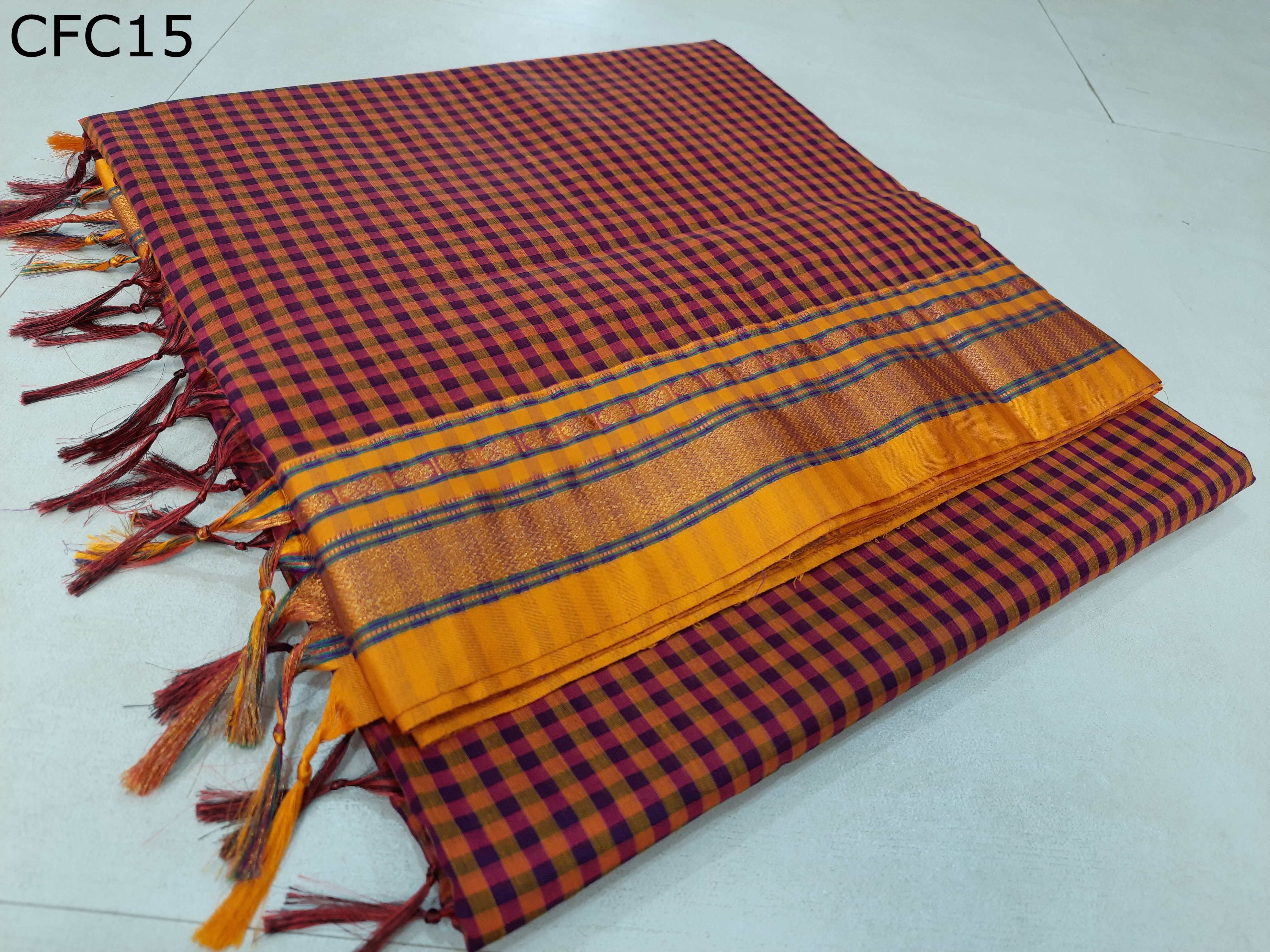 Cotton Silk Fras Checks 