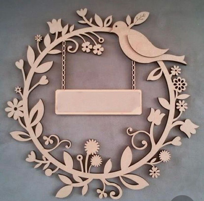Wreath Bird Door Decor