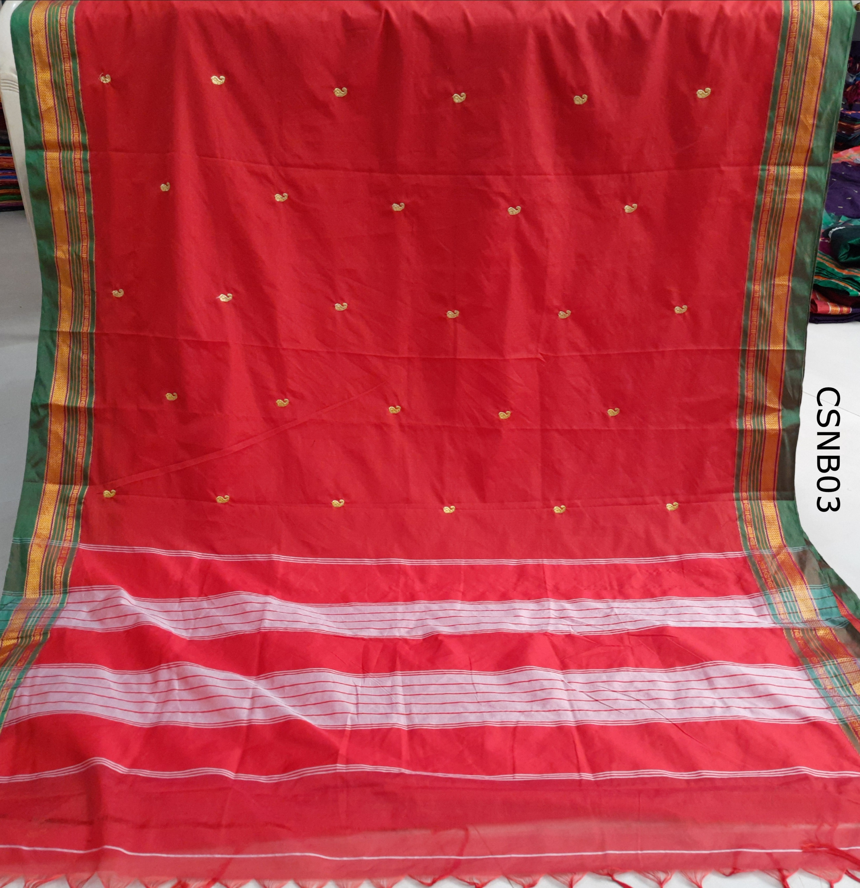 Cotton Silk Mango Embroidery