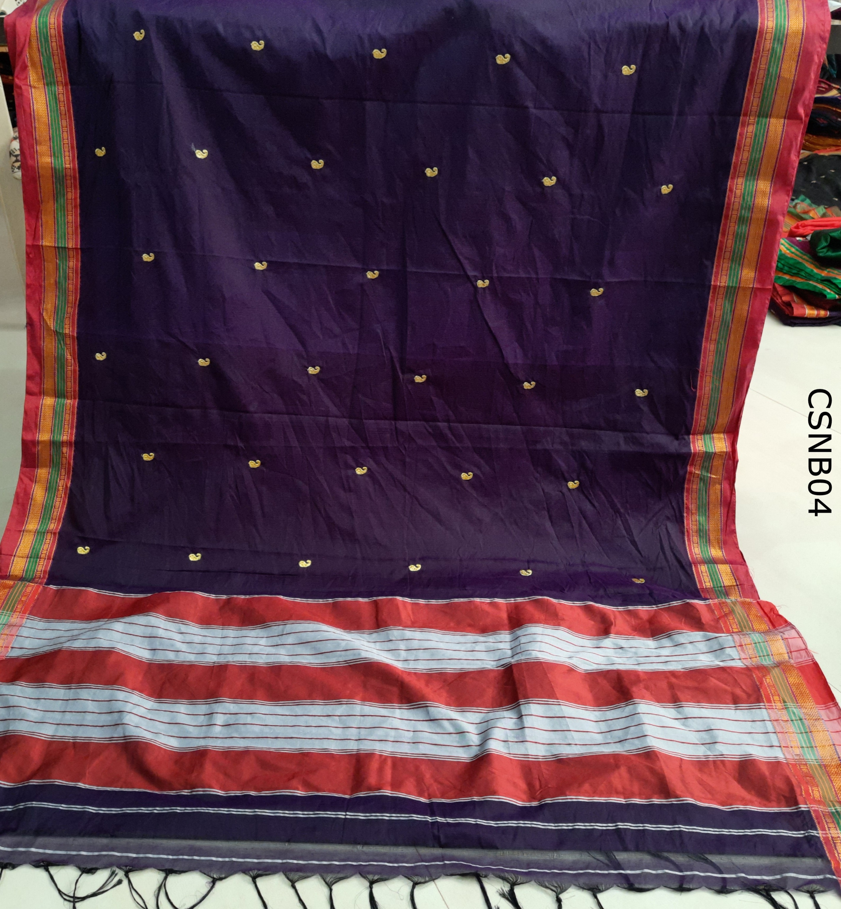 Cotton Silk Mango Embroidery