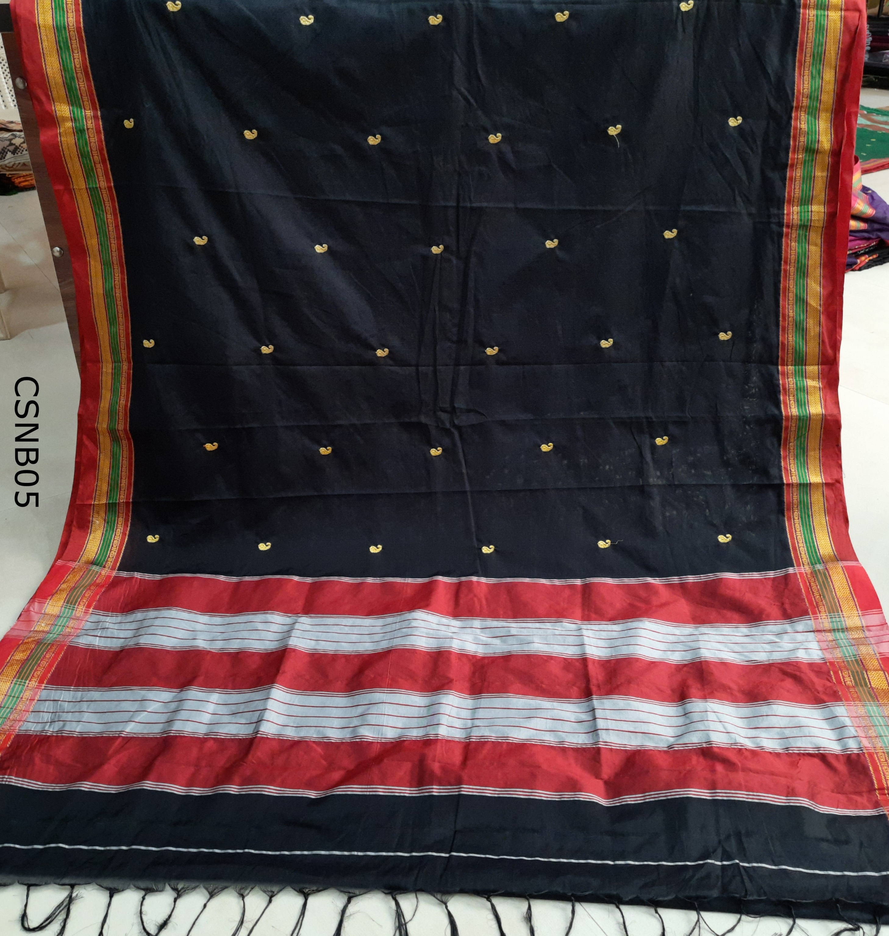 Cotton Silk Mango Embroidery