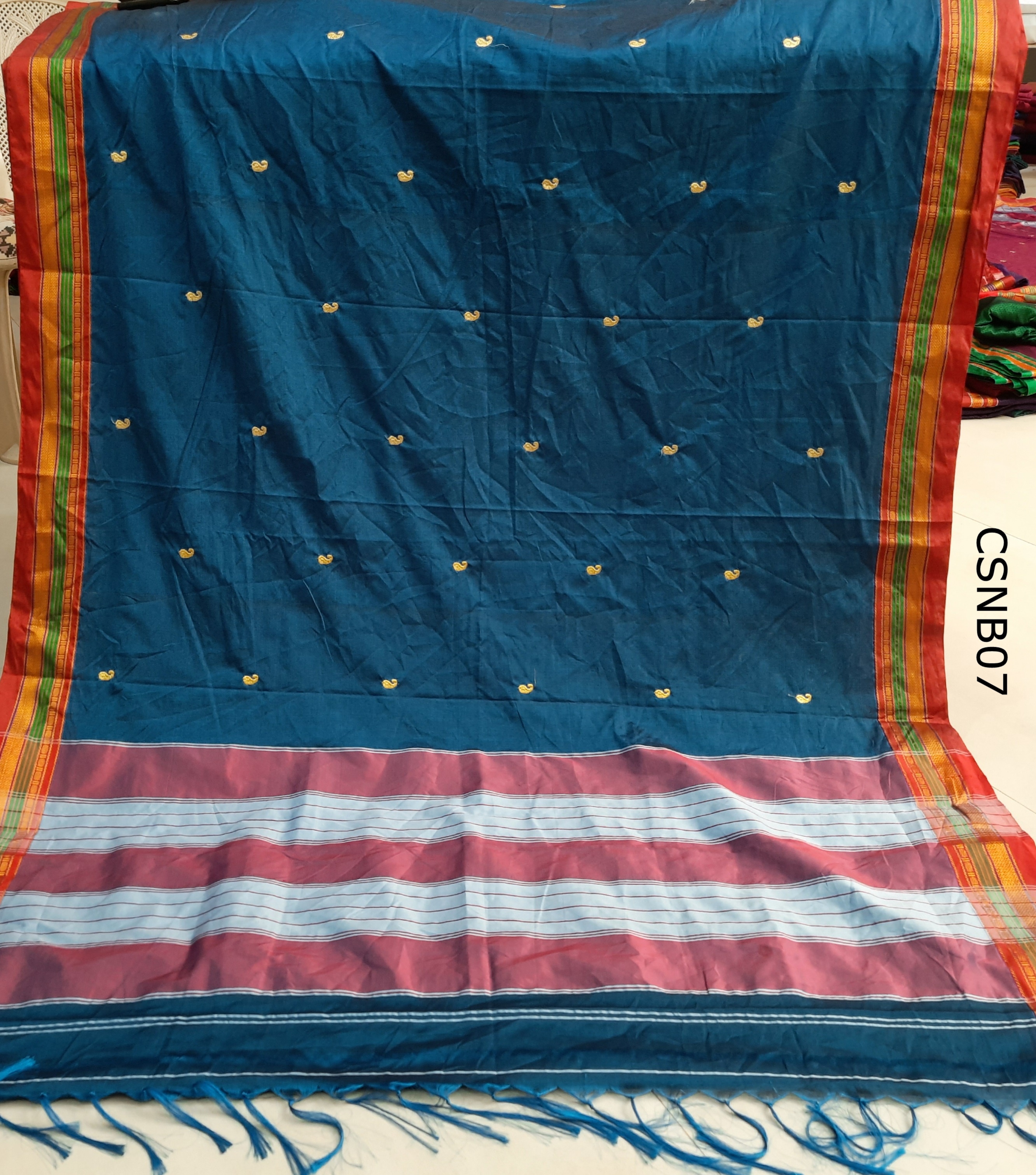 Cotton Silk Mango Embroidery