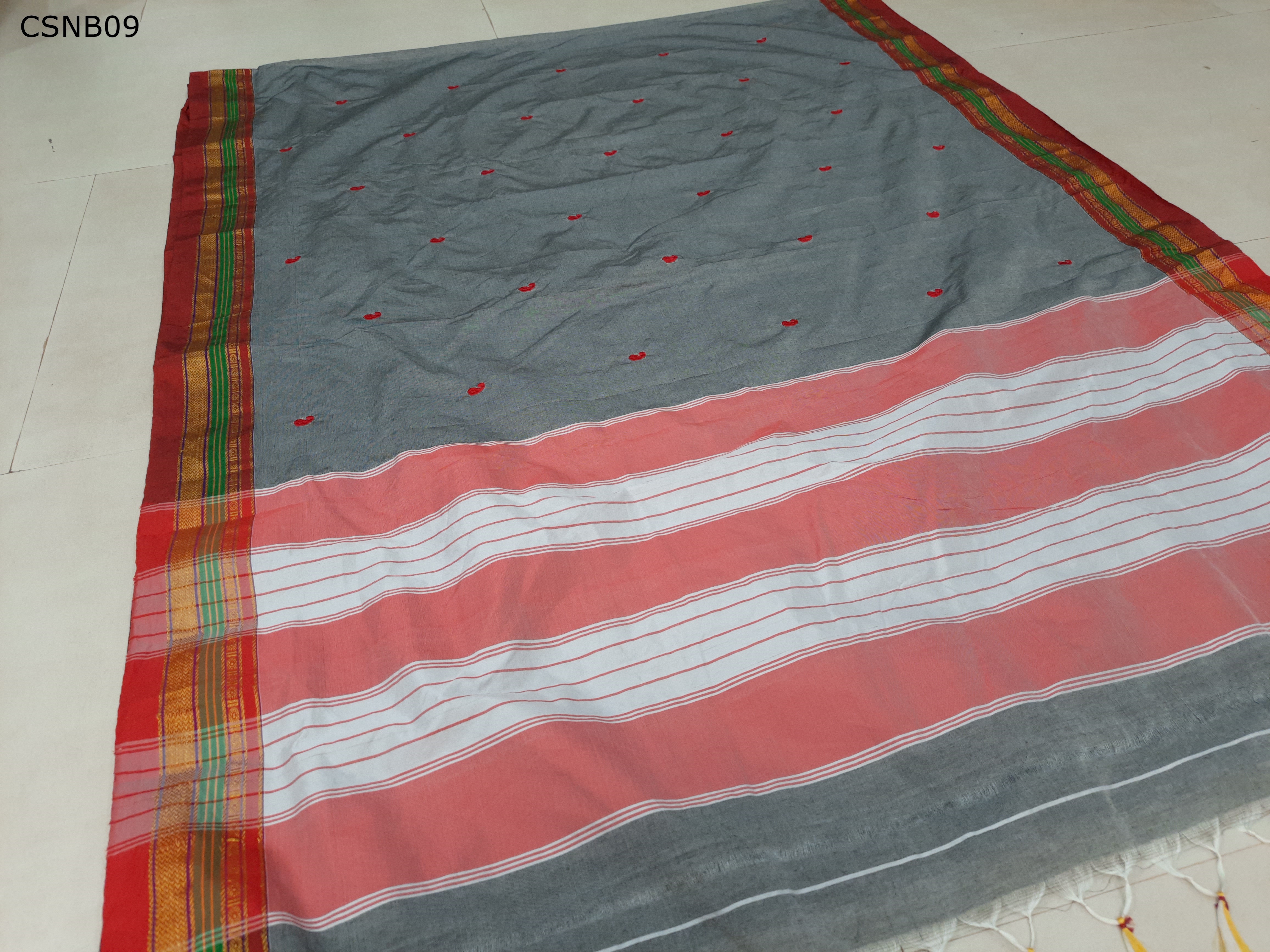 Cotton Silk Mango Embroidery