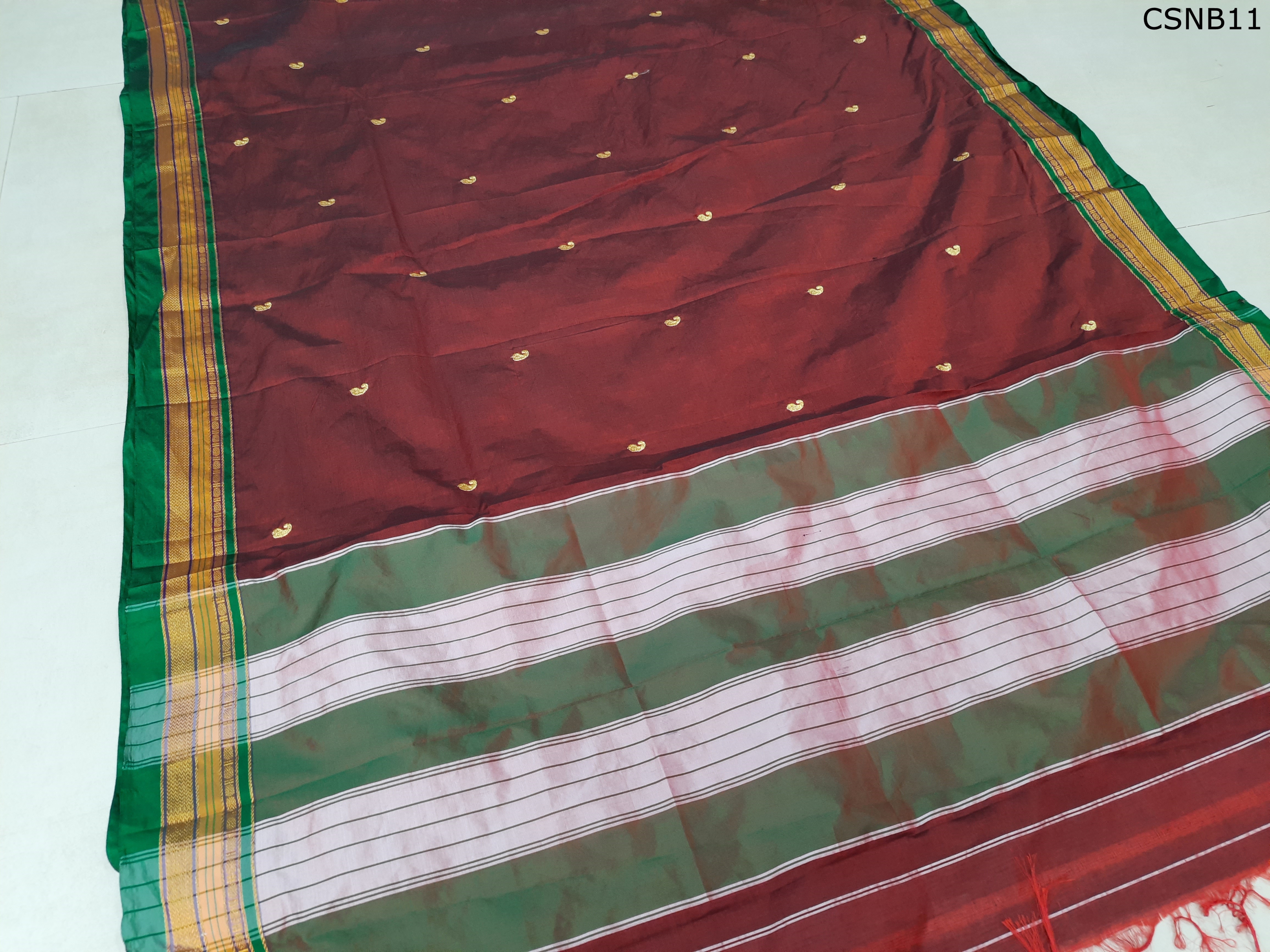 Cotton Silk Mango Embroidery