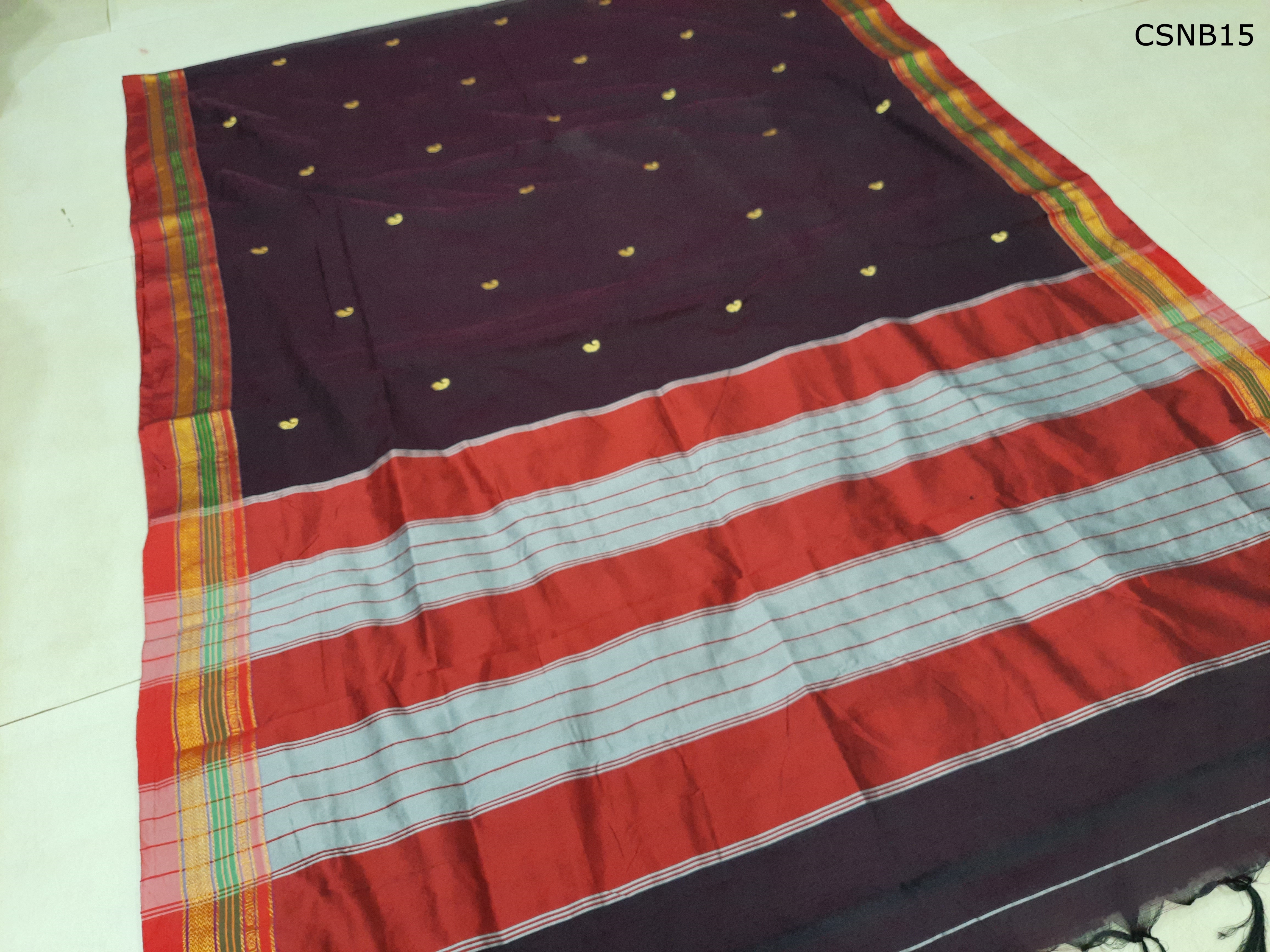 Cotton Silk Mango Embroidery 
