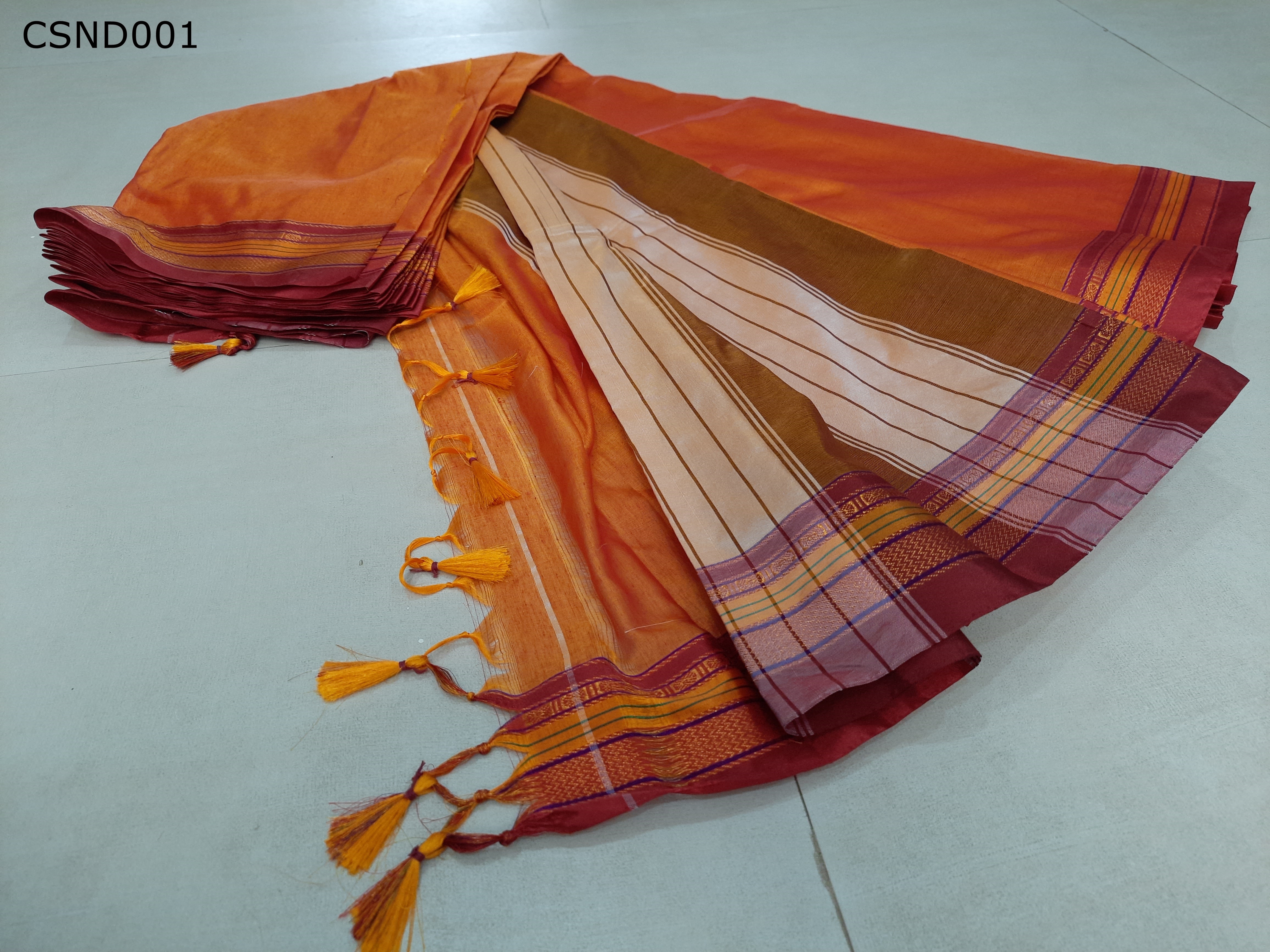 Cotton Silk Ilkal Border
