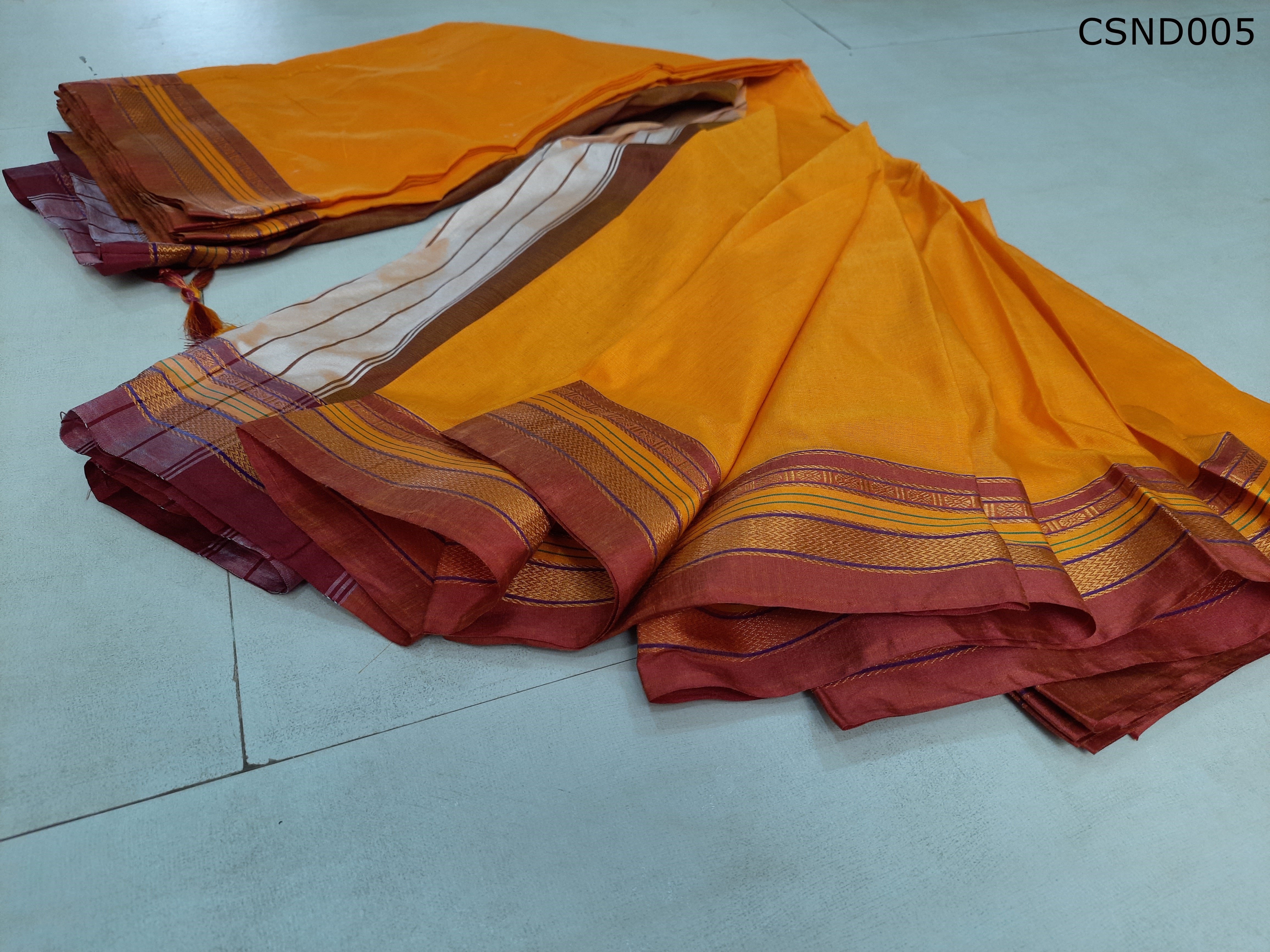 Cotton Silk Ilkal Border