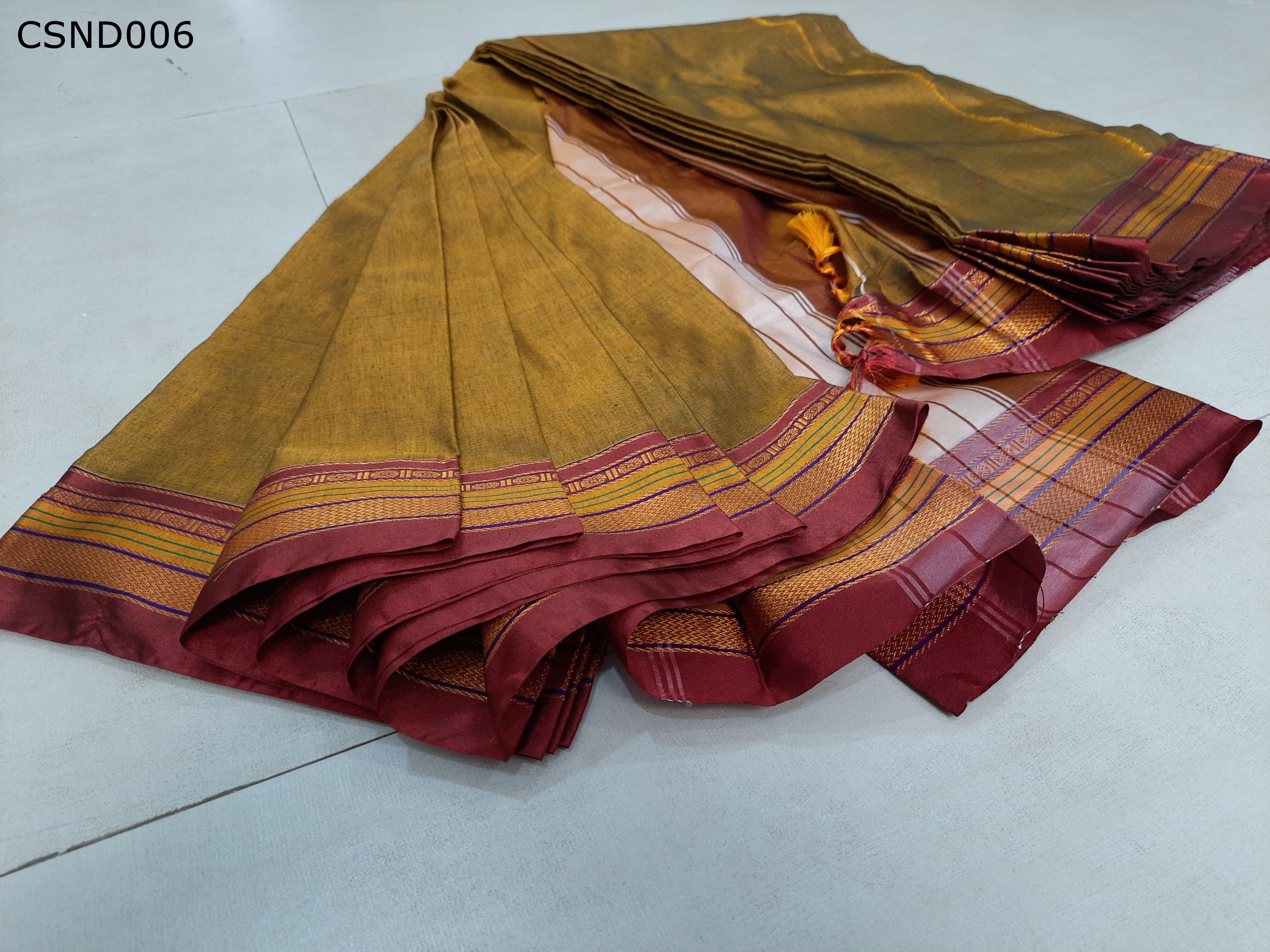 Cotton Silk Ilkal Border