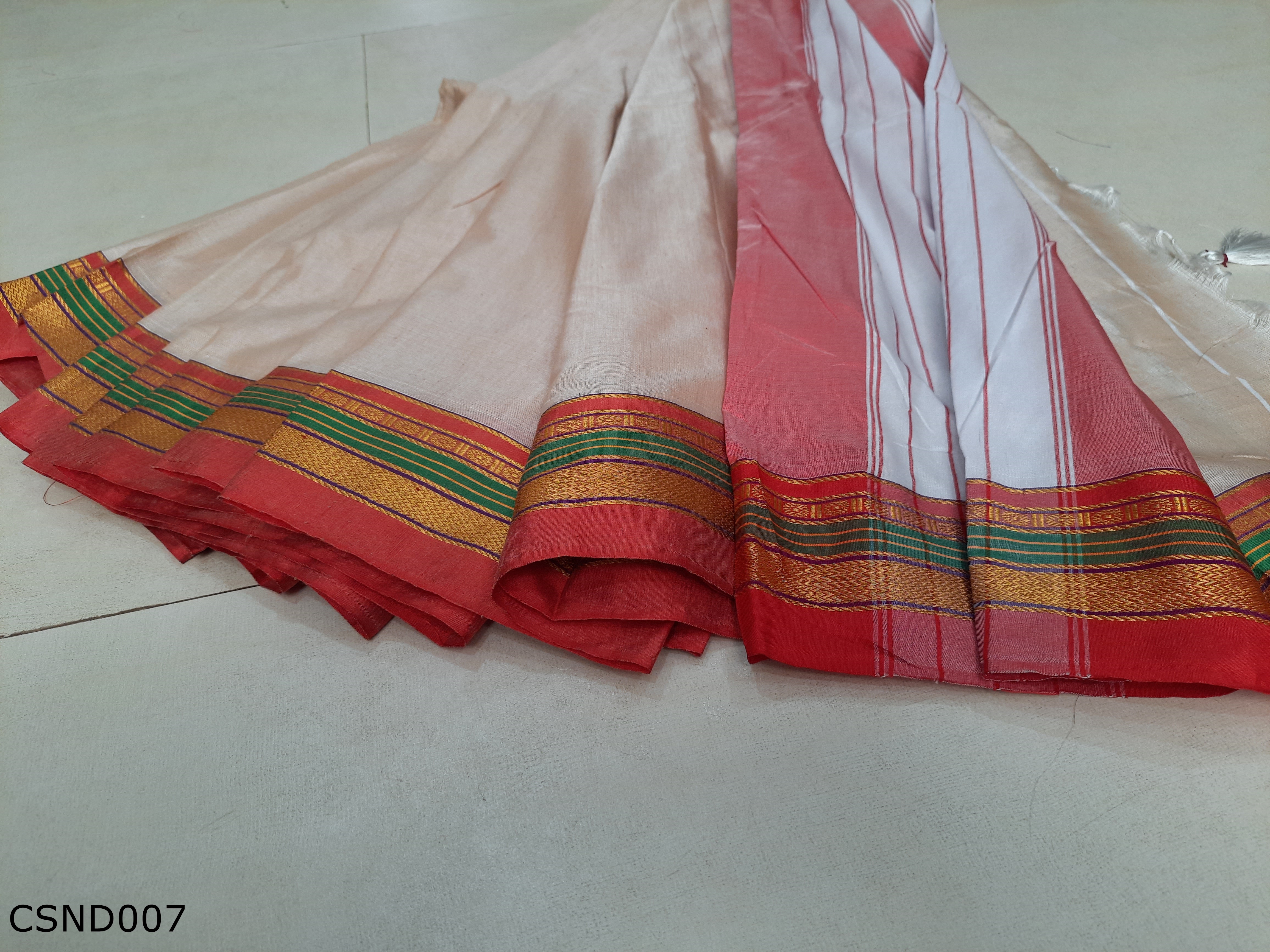 Cotton Silk Ilkal Border