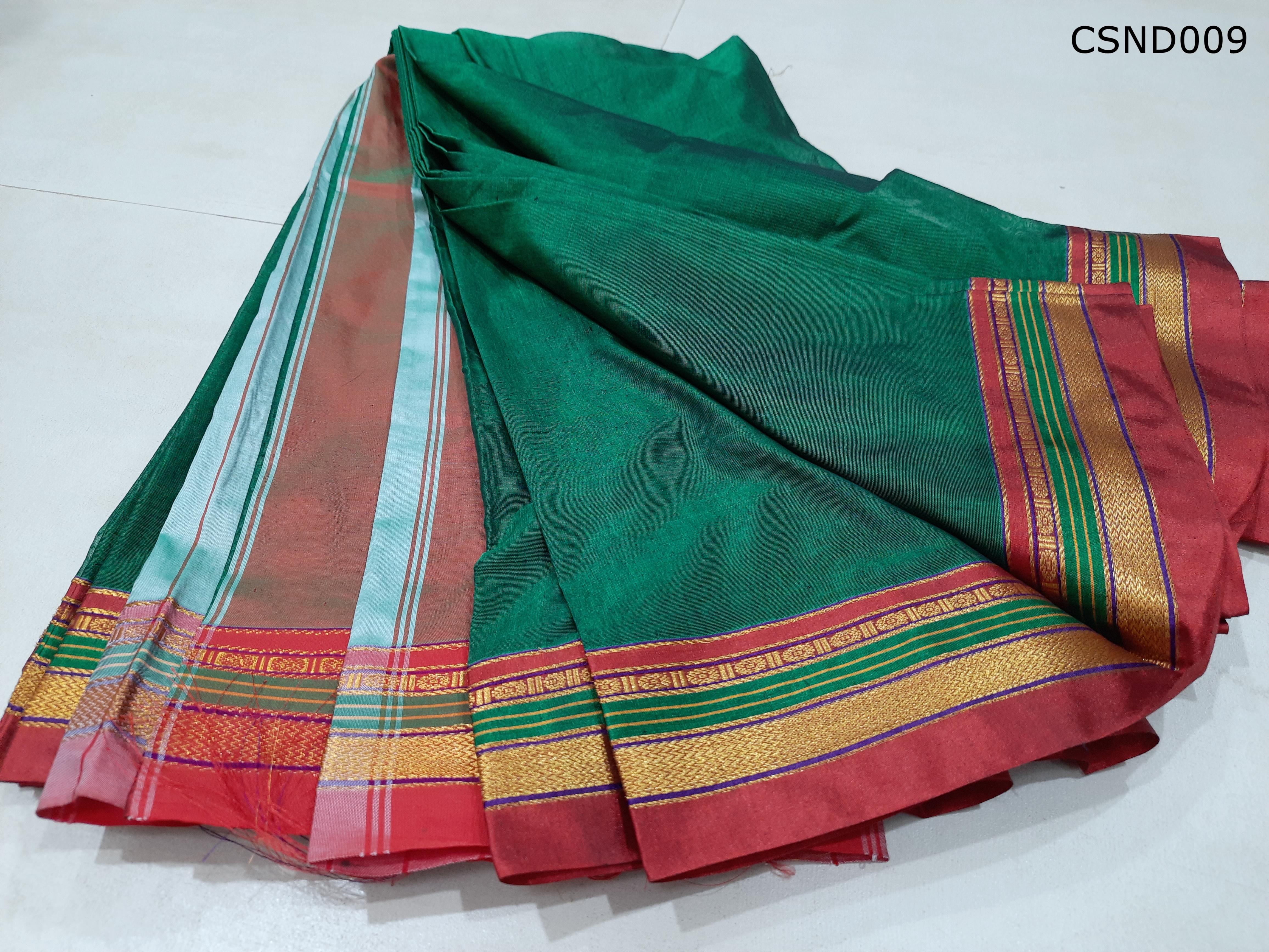 Cotton Silk Ilkal Border