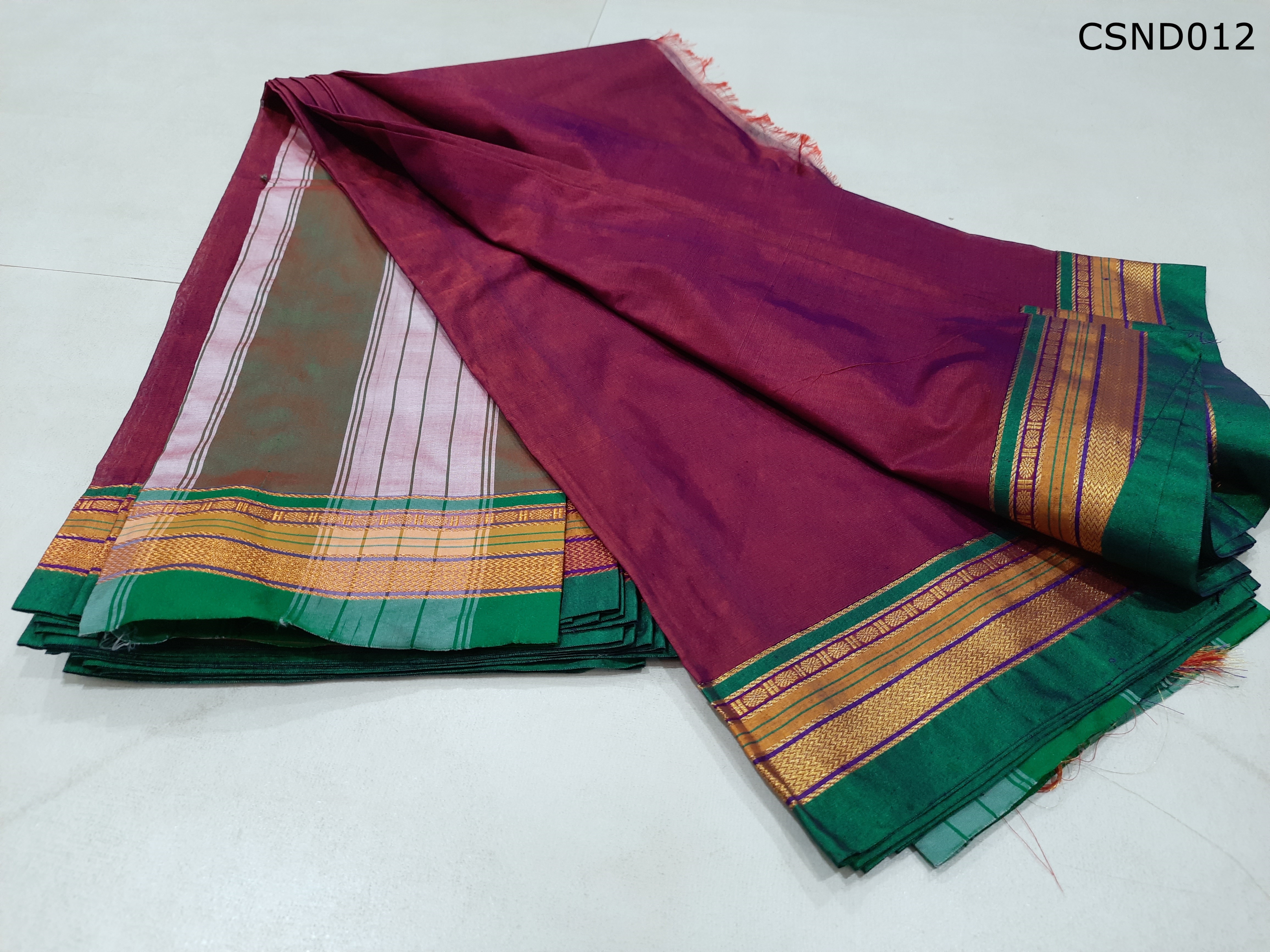 Cotton Silk Ilkal Border