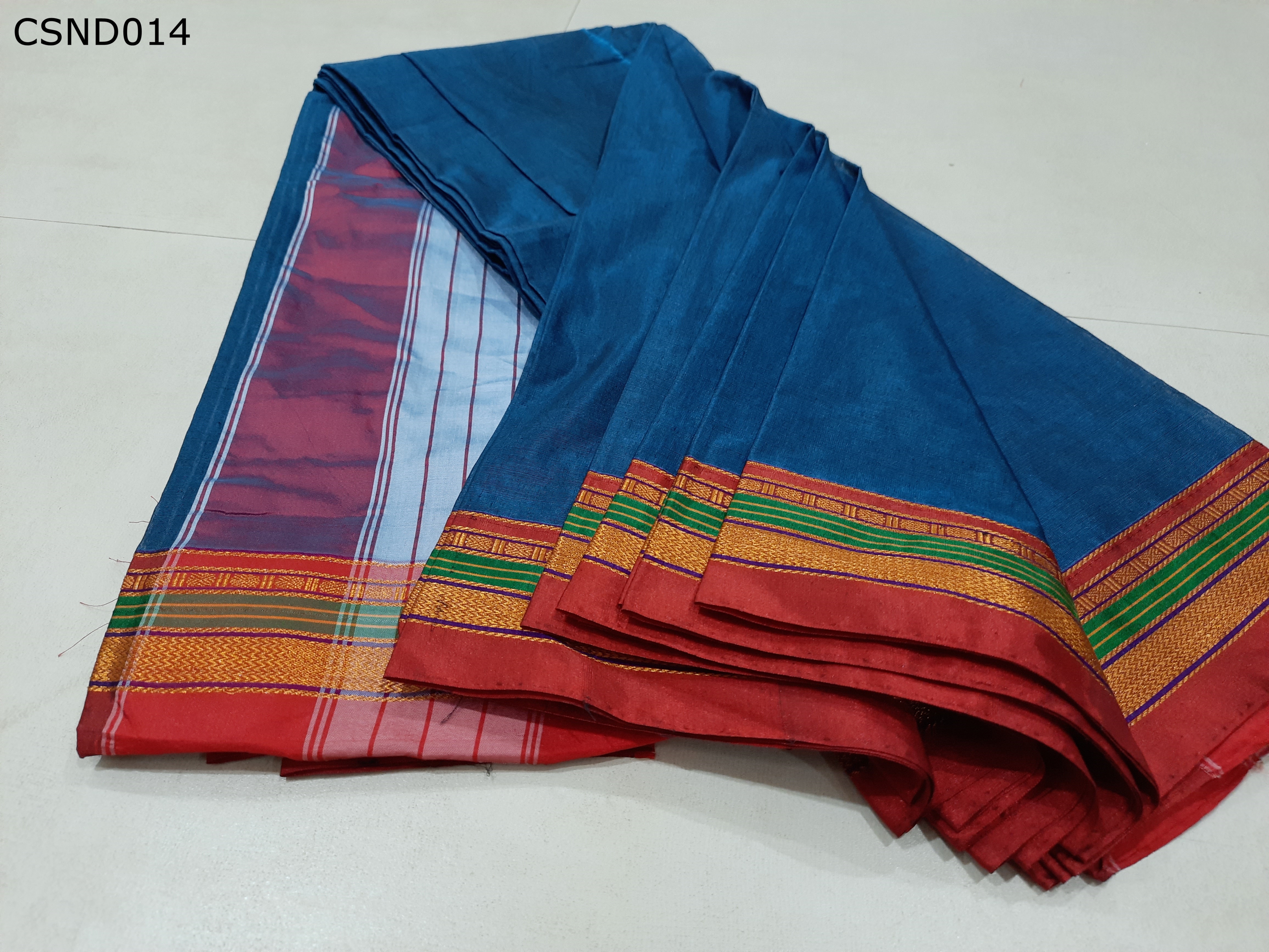 Cotton Silk Ilkal Border