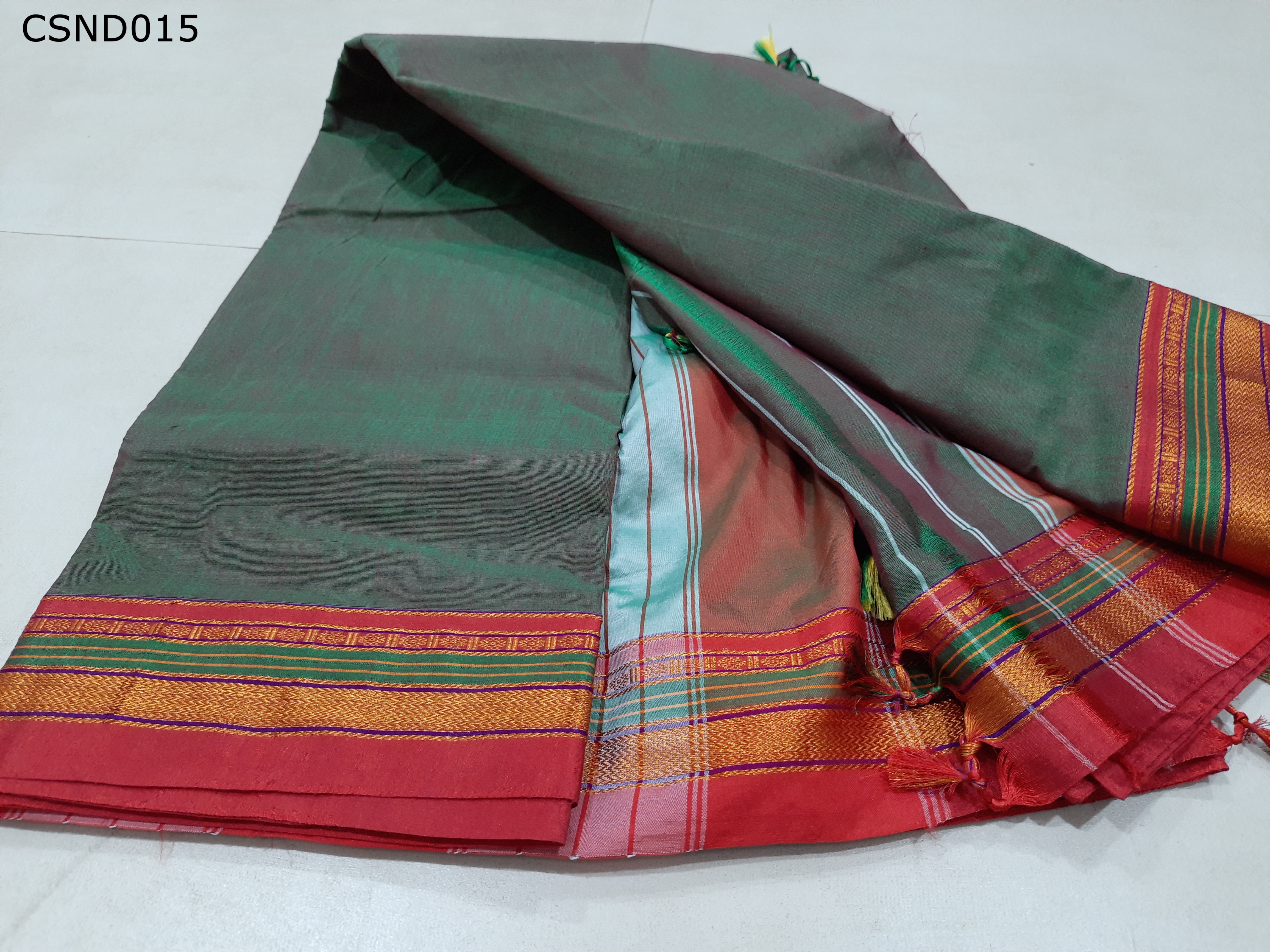 Cotton Silk Ilkal Border