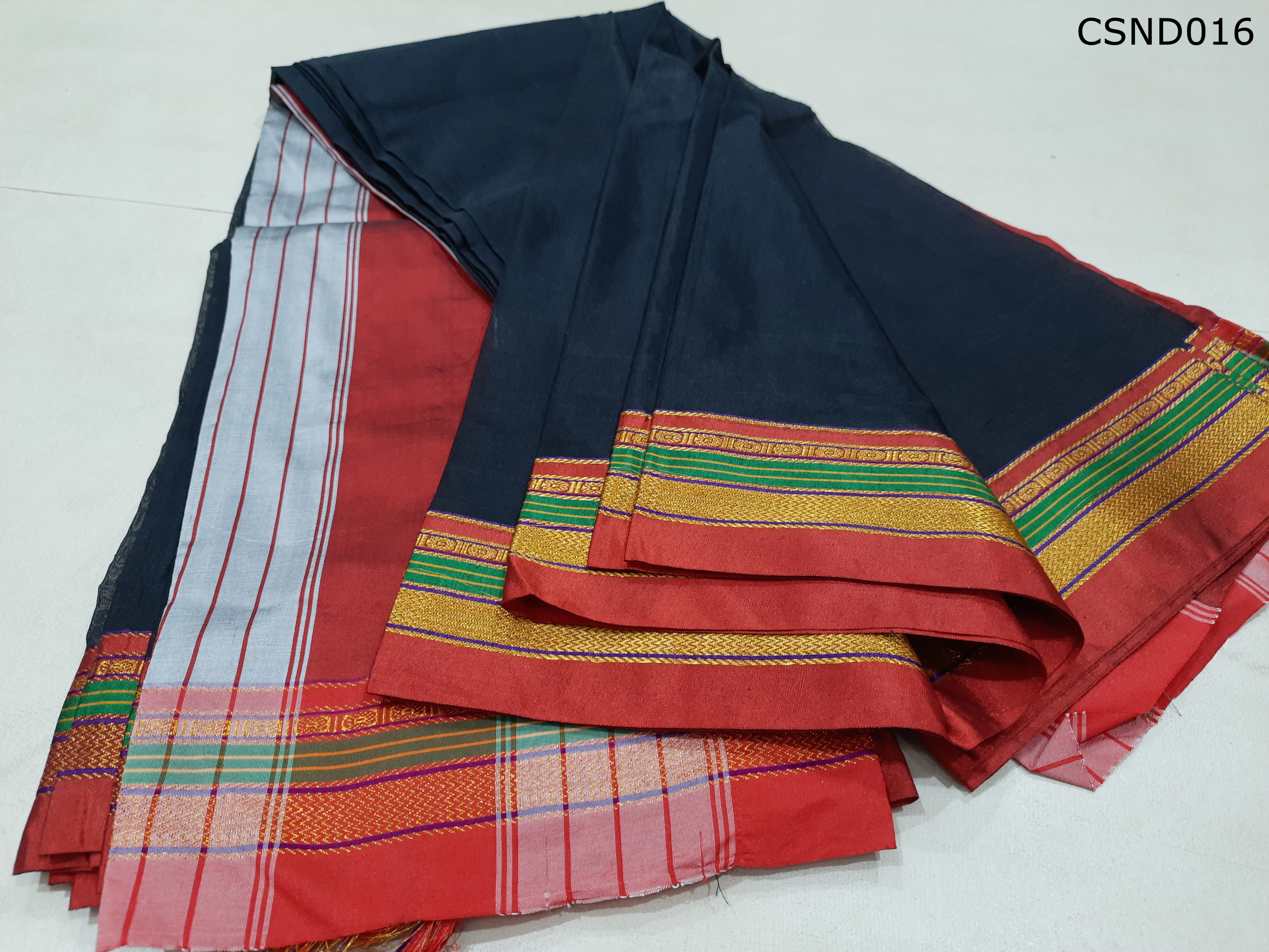 Cotton Silk Ilkal Border 